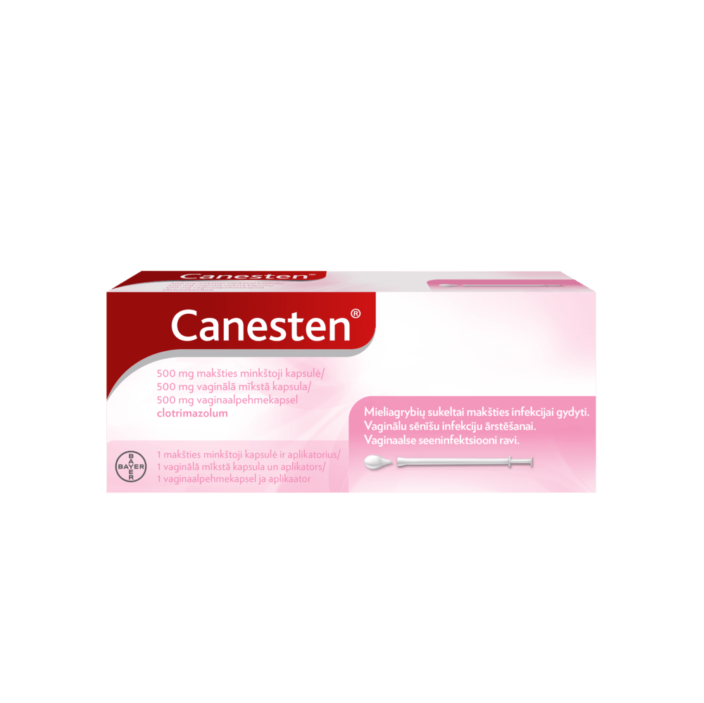 Canesten makšties minkštoji kapsulė, vienos dozės gydymas
